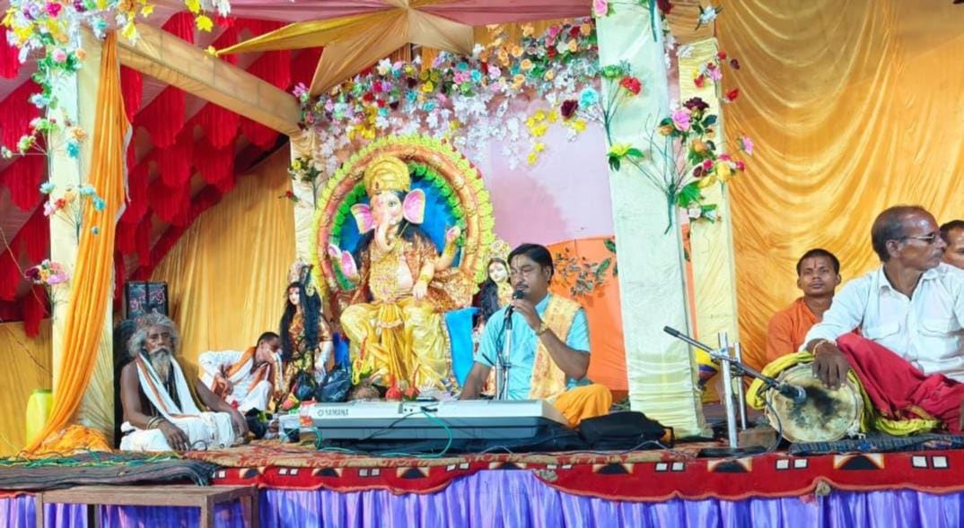 The story of Mother Sati's sacrifice was narrated.