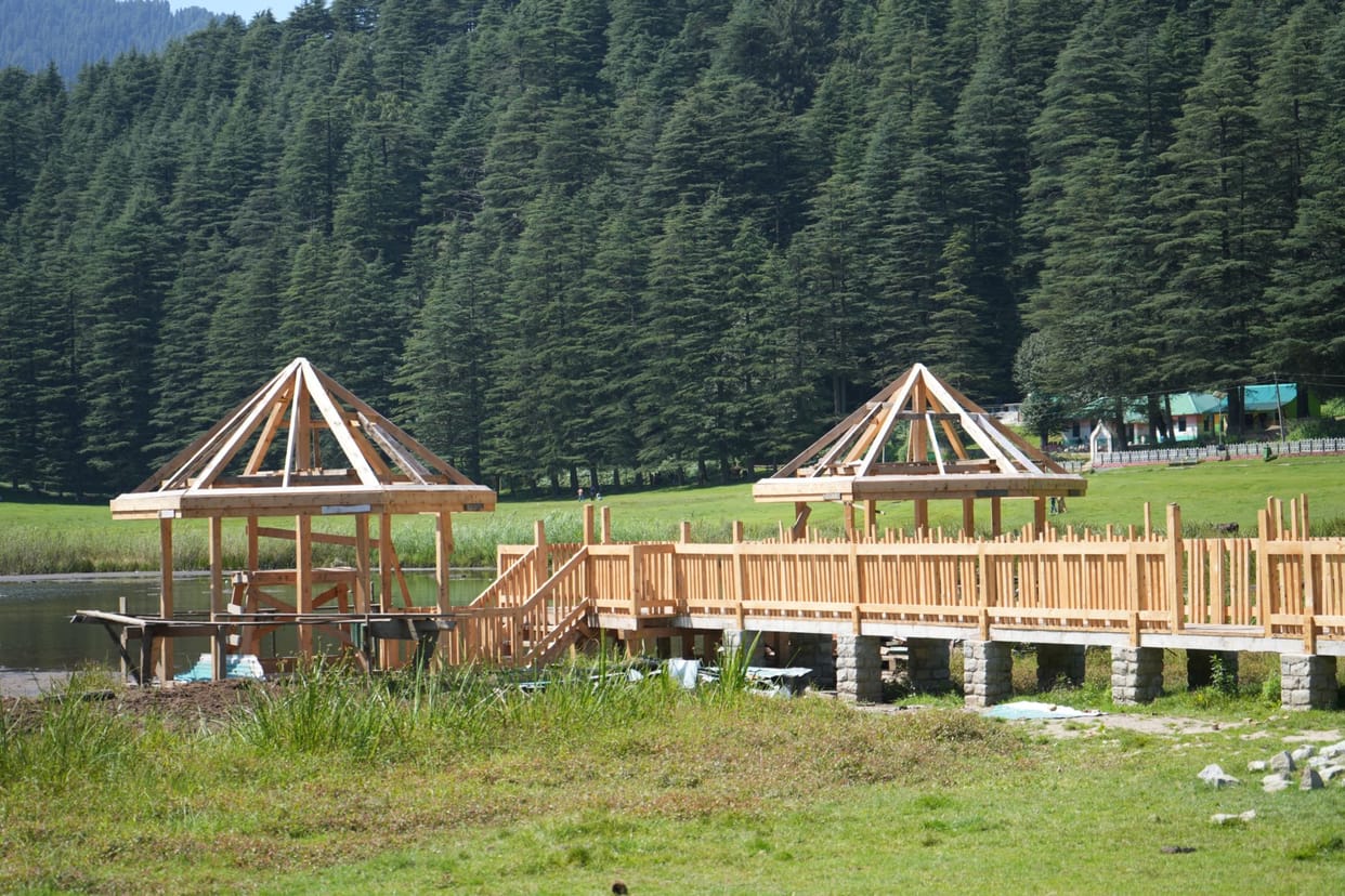 Bridge repair work begins; tourists will once again be able to reach Khajjiar Lake.