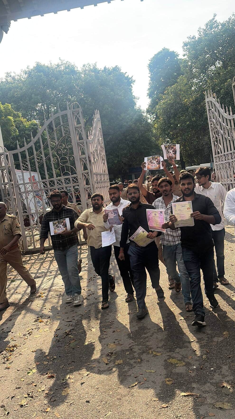 students protest