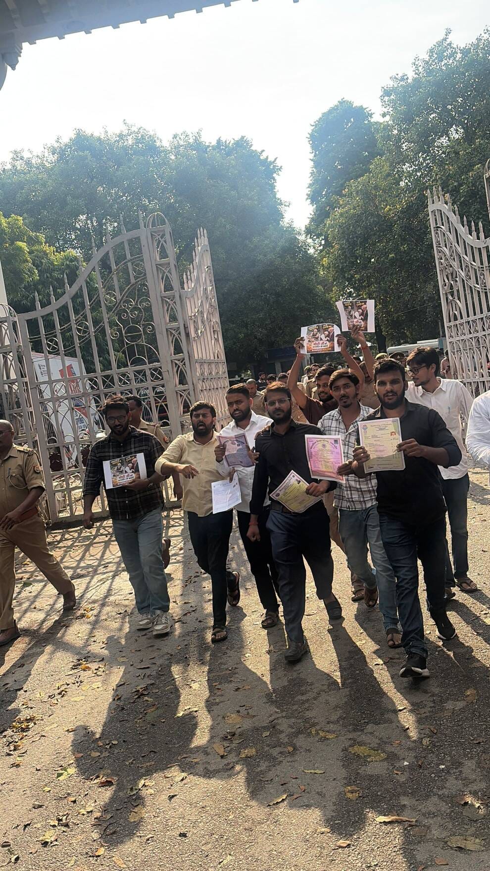 students protest