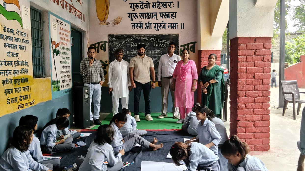 Children showcased their talent in the drawing and painting competition.
