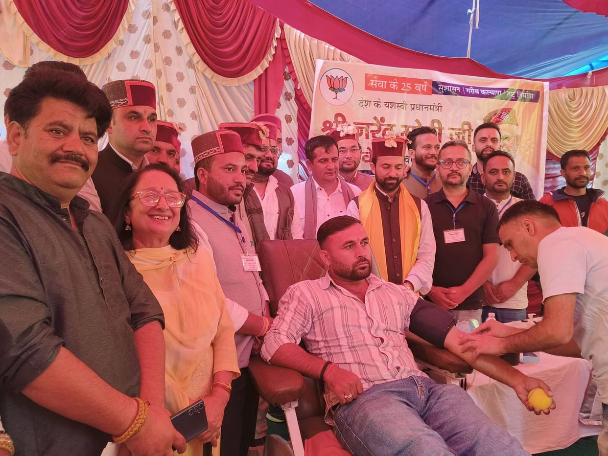 Blood donated on Prime Minister Modi's birthday