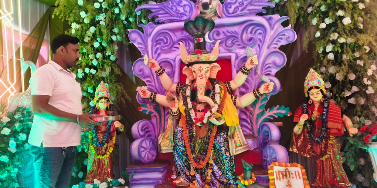 A test of faith... Devotees will reach the pandals amidst a bumpy ride