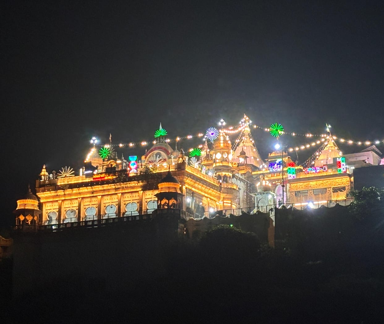 The city of Barsana began to adorn itself like a bride to welcome Radha.