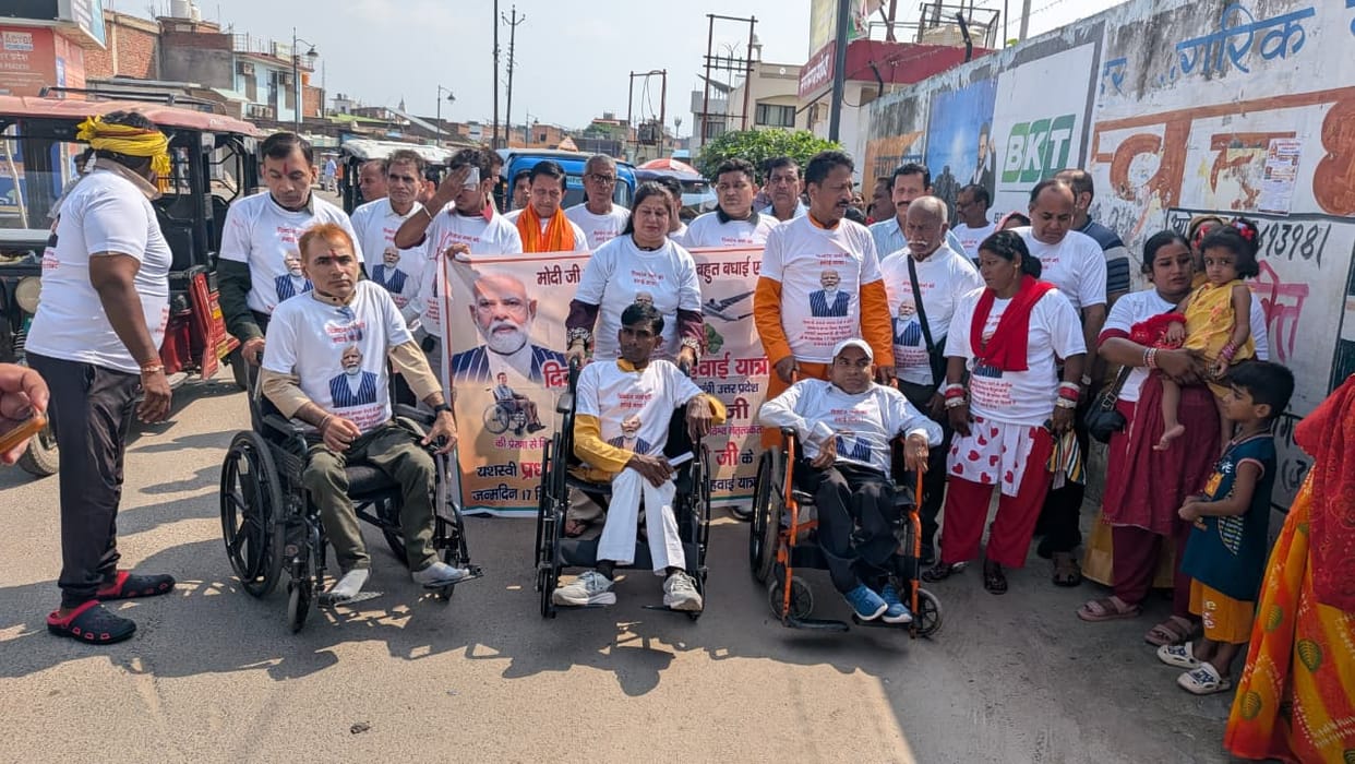 Dream of differently-abled persons to visit Ram Lalla by air fulfilled