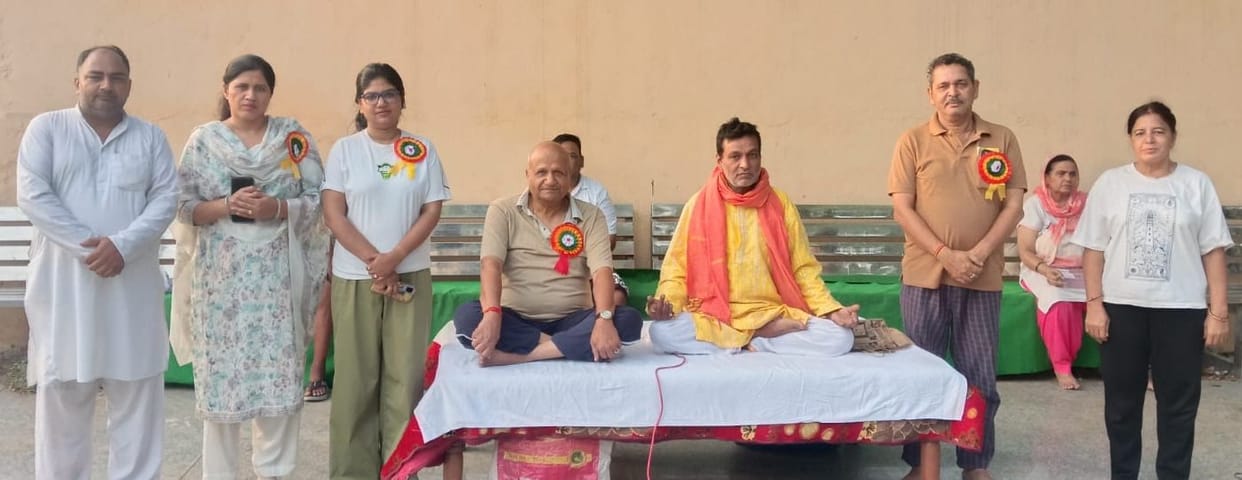 Free yoga camp organized in the park.