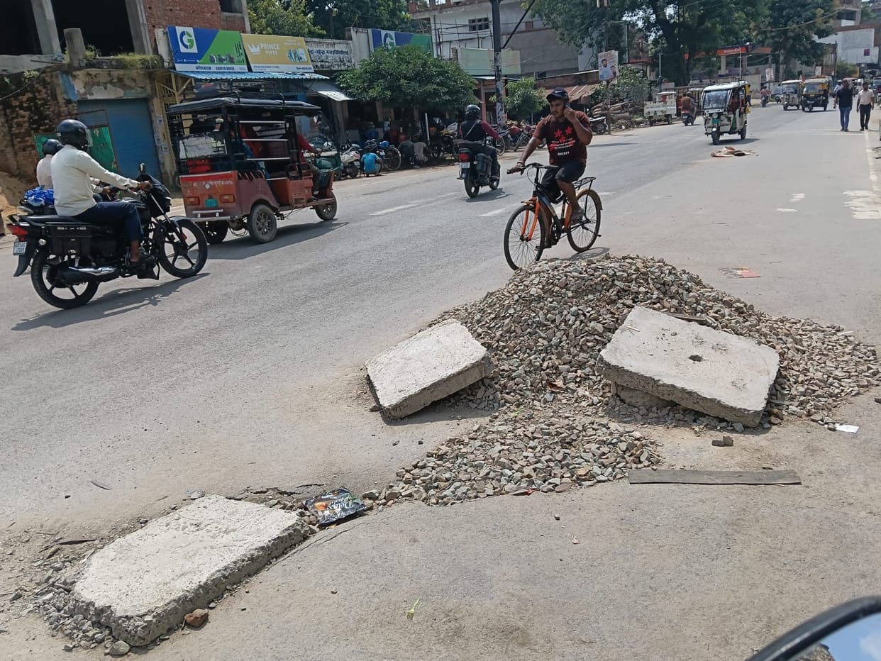Seven days passed in constant procrastination; the number of potholes rose from two to three.