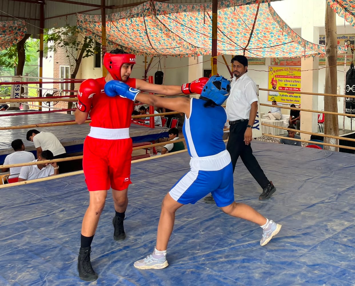 Nishita, Payal, Nancy, Priya, Krishita, and Yashi from Kaithal will play the Under-19 boxing finals today.