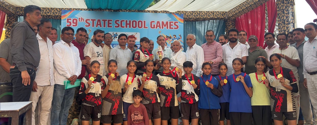 Amazing performance of Jind's daughters, became champions in volleyball championship
