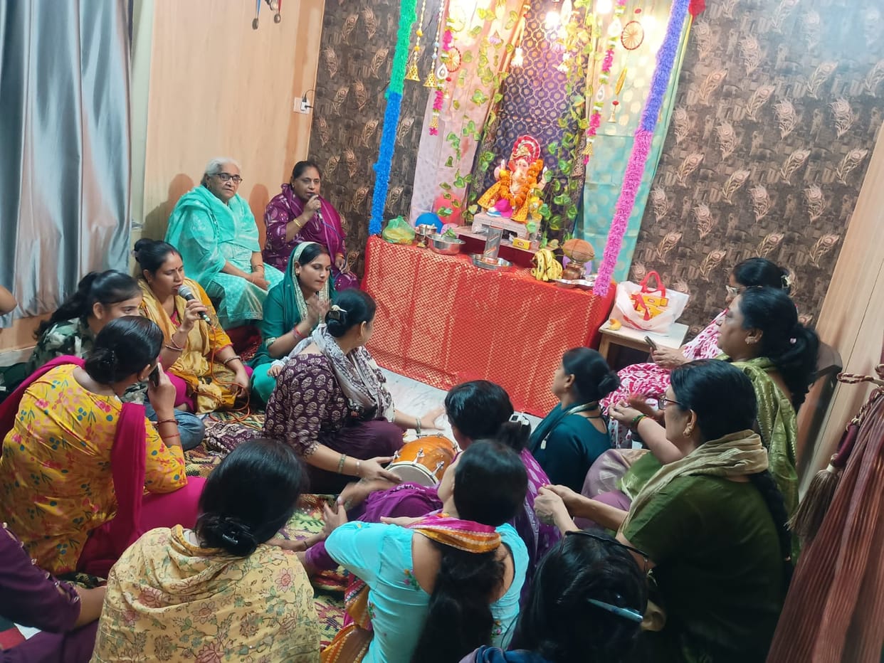 Ganesh Utsav celebrated with great fanfare in Krishna Nagar.