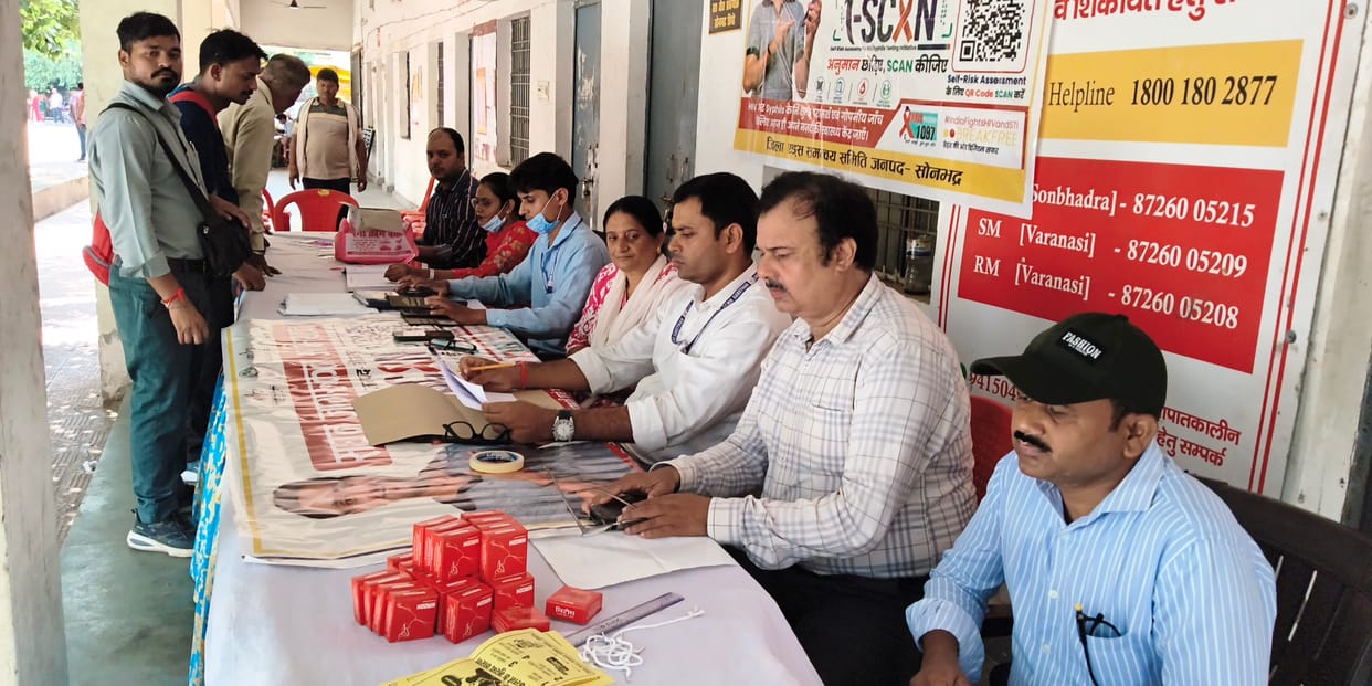 Roadways employees underwent screening at an HIV awareness camp.