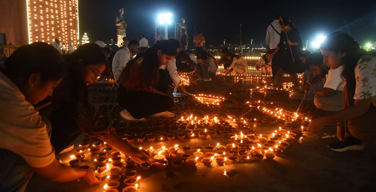 Millions of earthen lamps lit and patients adopted on the Prime Minister's birthday.