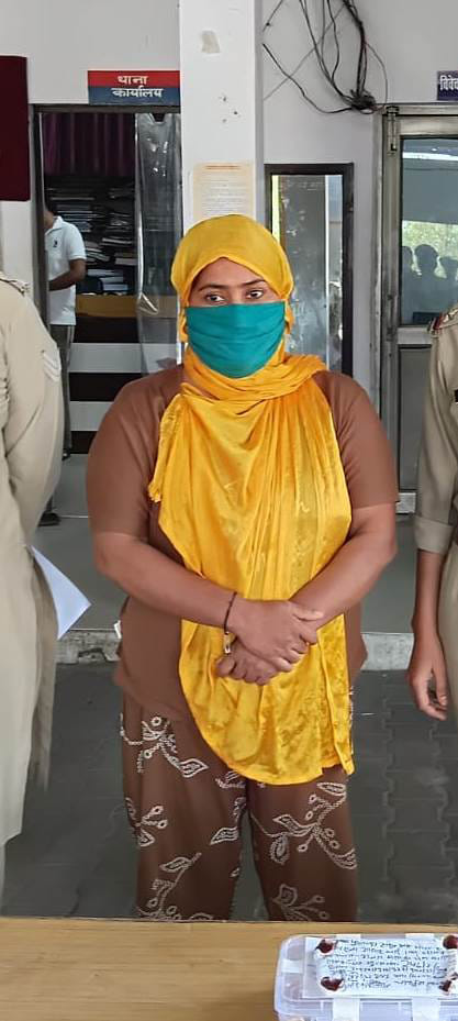 सिंभावली पुलिस ने पकड़ी पहचान बदल शादी करने के बाद चोरी की आरोपी। संवाद
