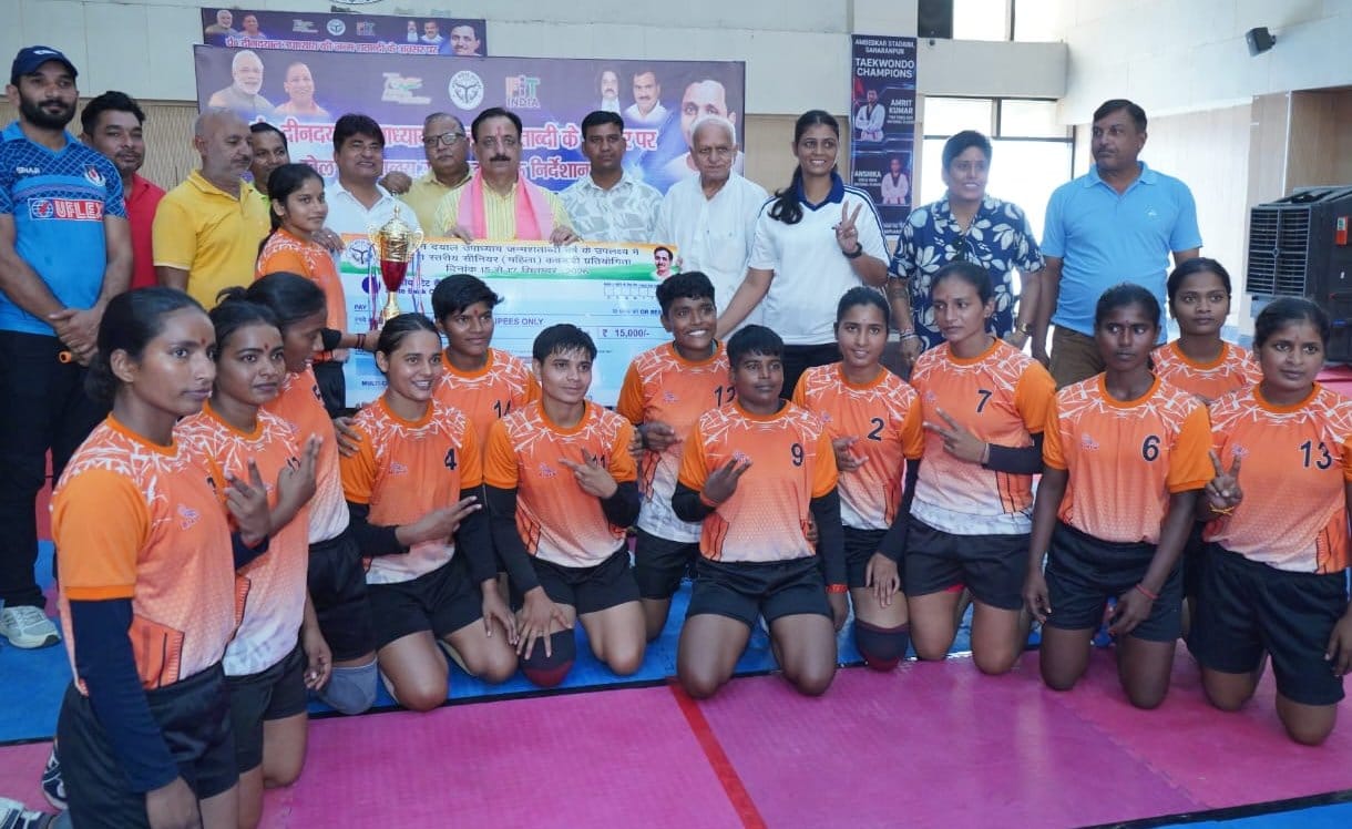 Varanasi Division wins state-level Kabaddi tournament; Meerut finishes as runner-up.