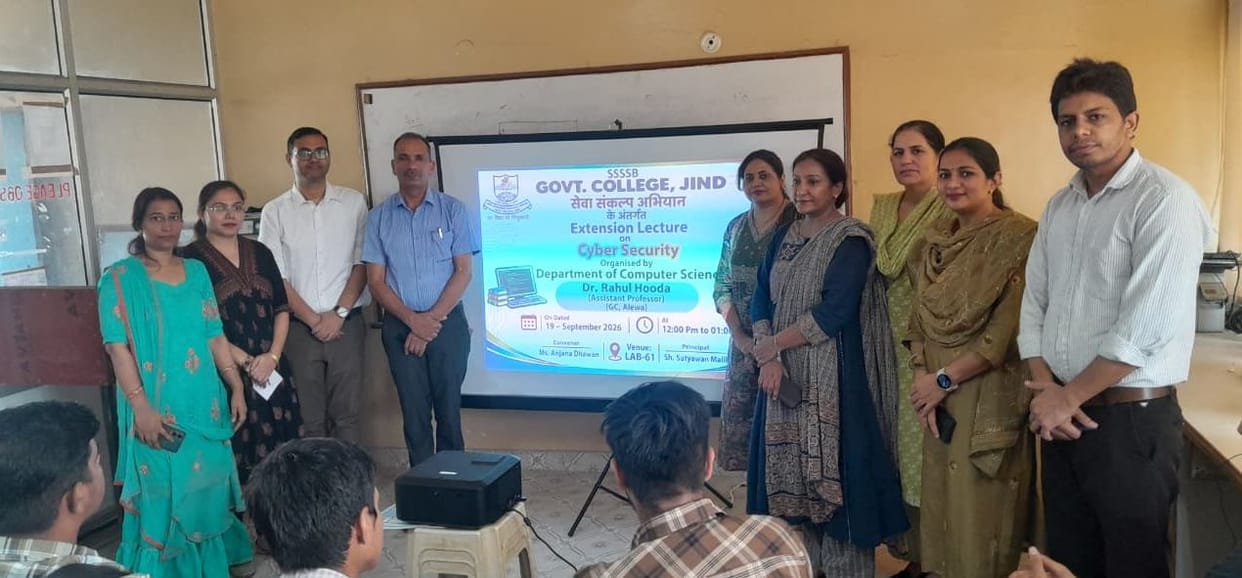 Students were made aware about cyber security.