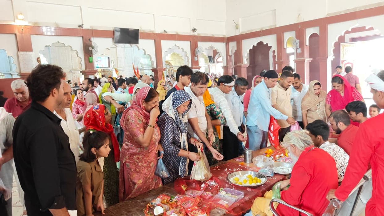 Crowds thronged the Bhimeshwari Devi Temple in Beri on Radha Ashtami.