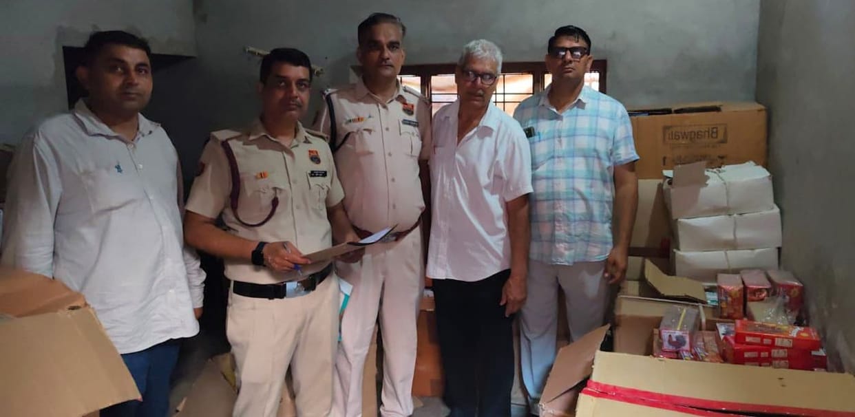CM Flying Squad raids Omnagar, recovers 147 boxes of firecrackers from two houses