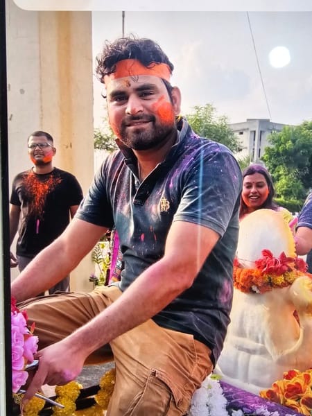 Nikmar College student Vikhyat drowned during the Ganesh Visarjan.