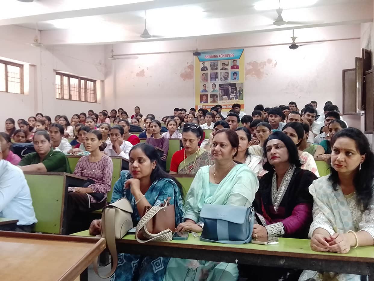 Yoga practice was conducted for students and staff.