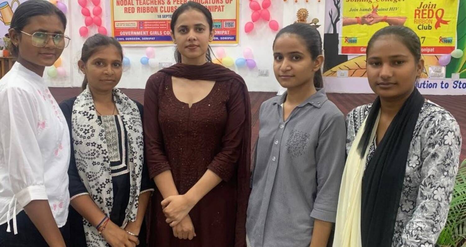 फोटो - कार्यशाला में शामिल होने वाली राजकीय कॉलेज बरोदा की छात्राएं।  स्रोत - प्रवक्ता