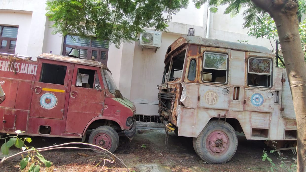 5 fire trucks in Hansi declared dilapidated, now the safety of 85 villages depends on 3