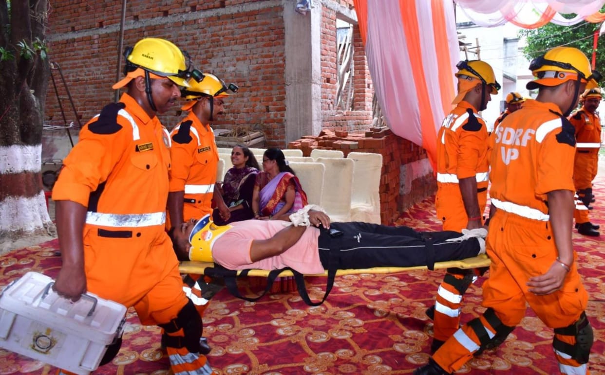 Mock drill on earthquake and fire safety conducted
