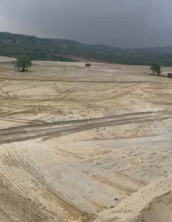 समतल की गई बल्क ड्रग पार्क की भूमि। फाइल फोटो