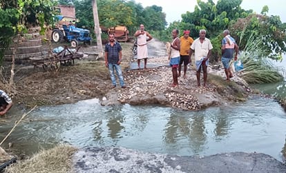 सरयू नदी के बाढ़ से परेशानी।