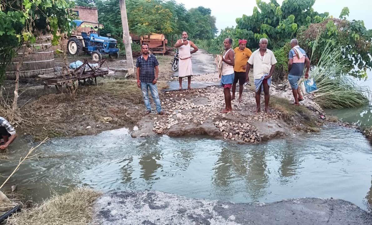 Saryu Villagers keeping night-long vigil shortage of fodder and medicines children facing difficulties