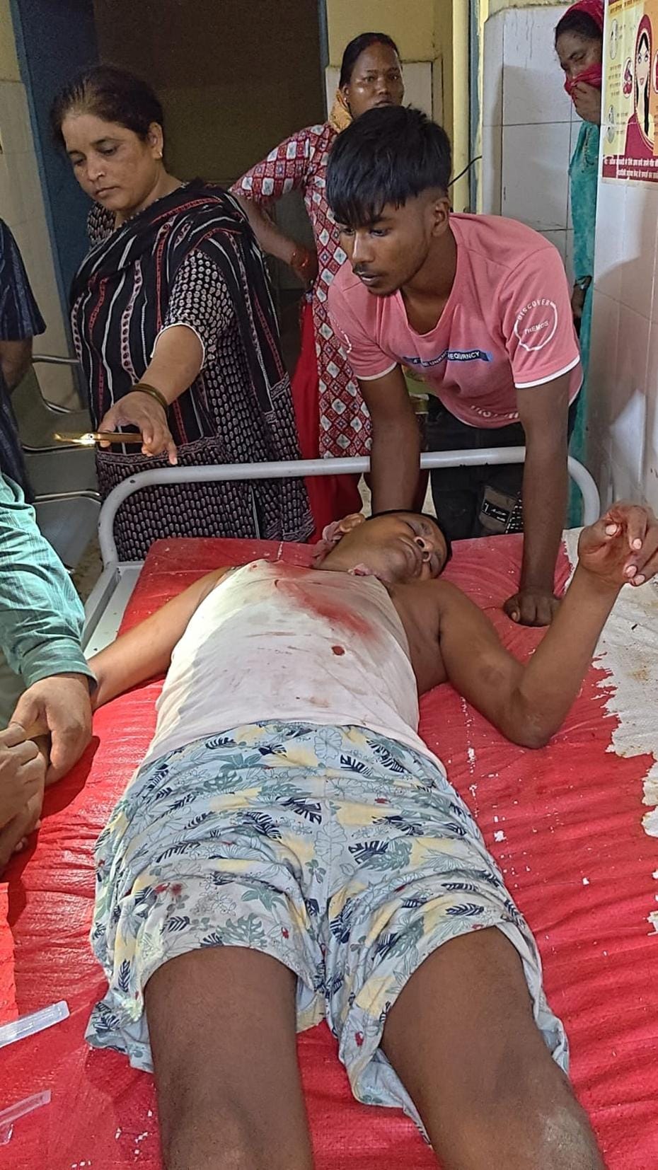 Leopard attacks villager sleeping on a cot.
