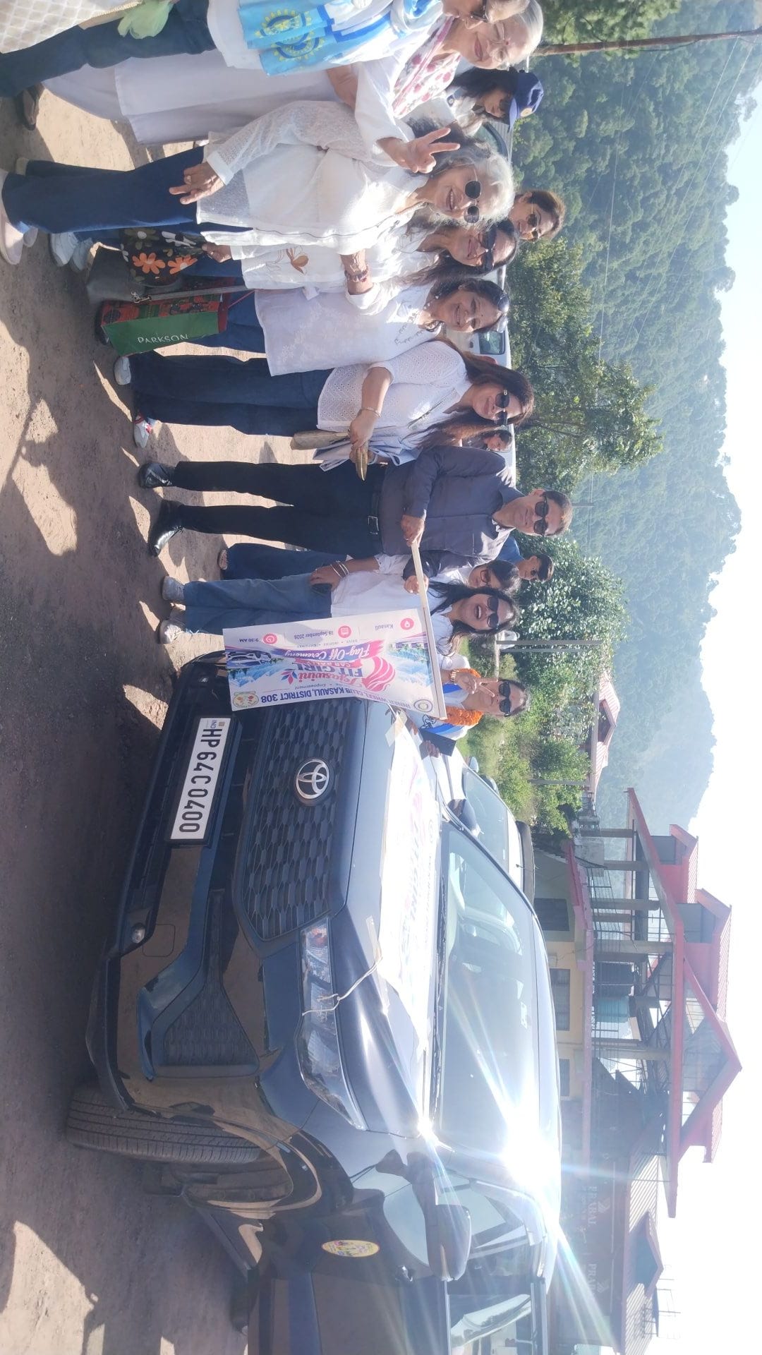 SDM flags off Tejaswini Fit Girl Car Rally.