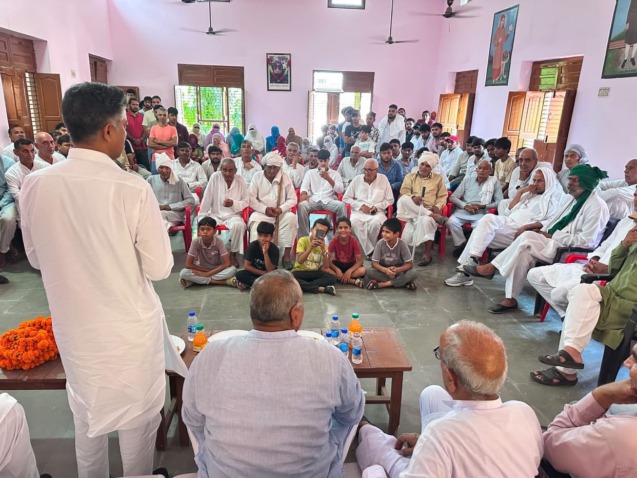 Villagers were invited to attend the ceremony.