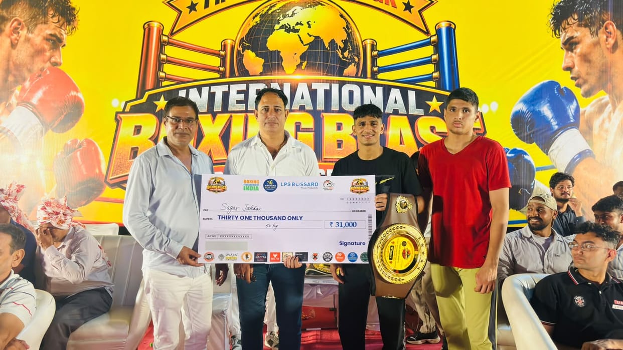 Two players won prizes at the 'First Blast Night' held in Rohtak.