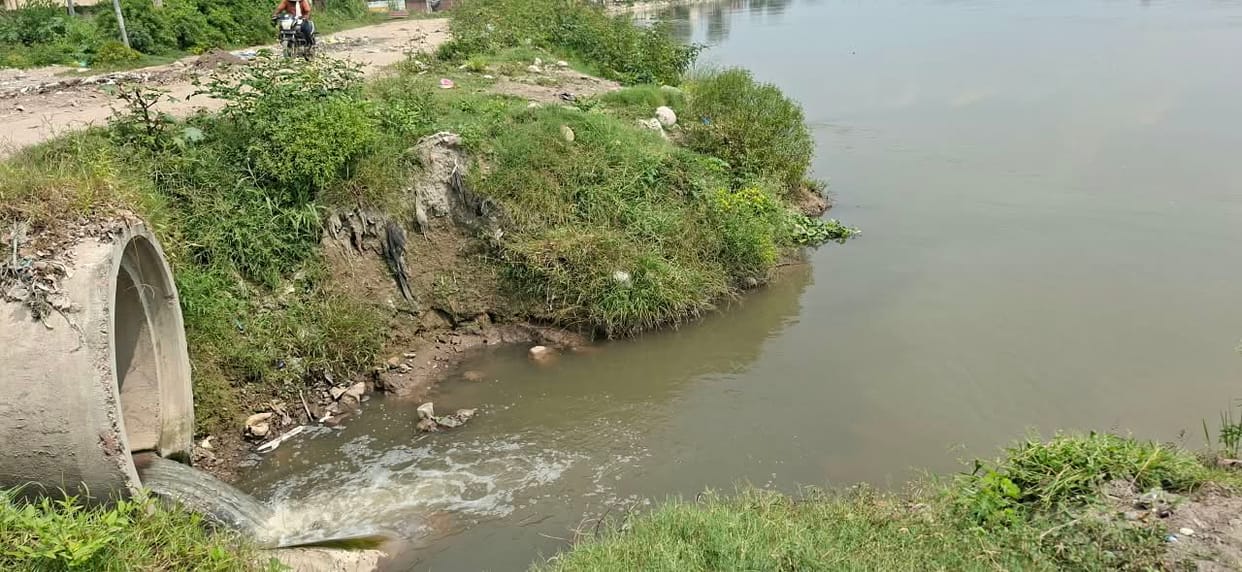 Dirty drain water is being released directly into the Yamuna, angering devotees