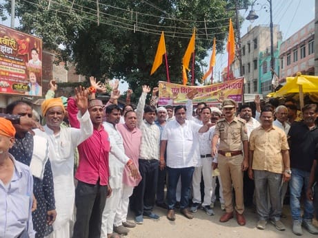 Belthararoad resounded with chants; Baba Ganinath's procession taken out.