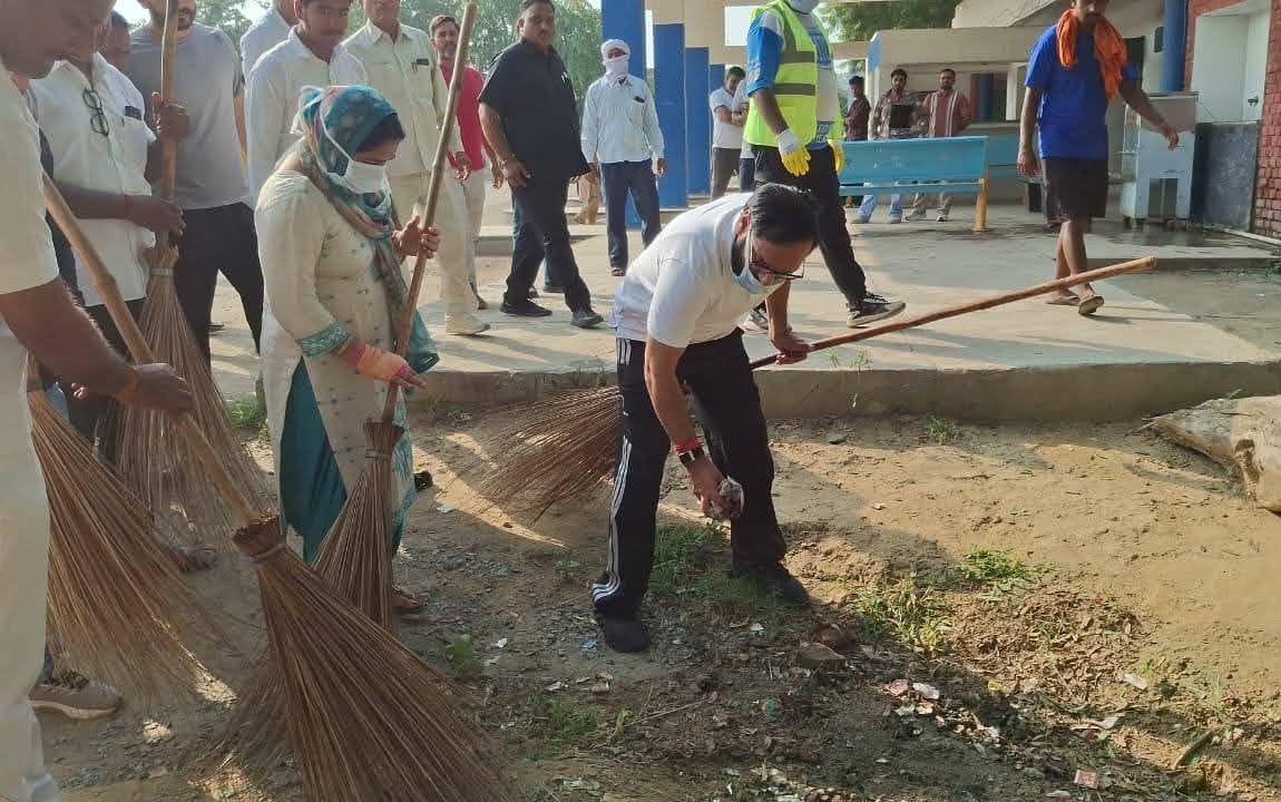 MLA cleaned the bus stand