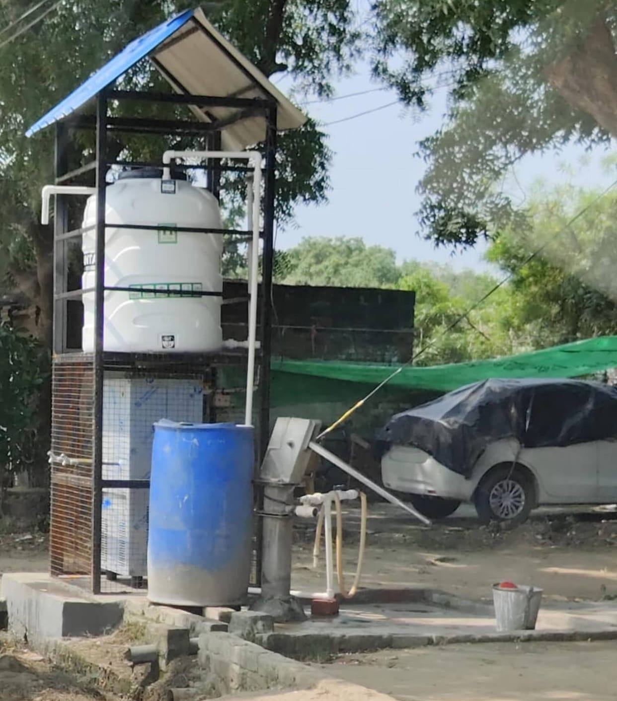 Installed a water cooler using government funds to maintain clout.