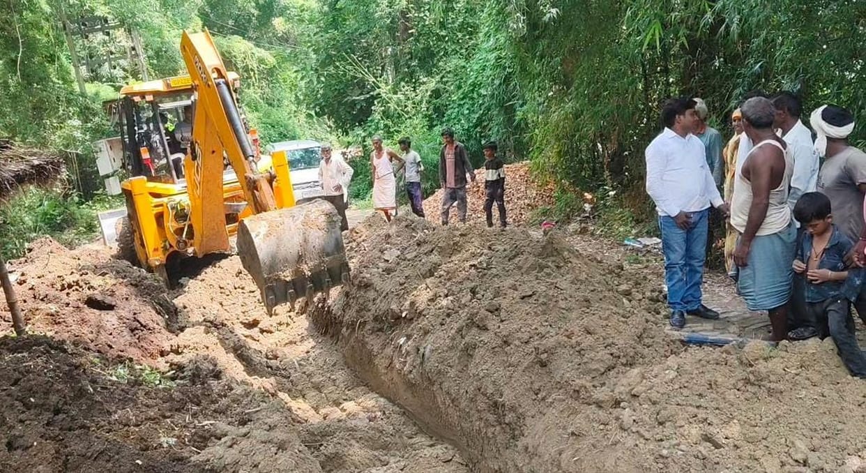 Drain construction begins in Misiriya; 50 families to get relief