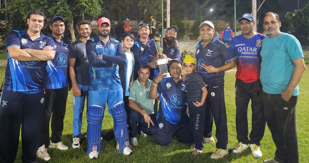 District Veteran Cricket Association won the match by seven wickets.