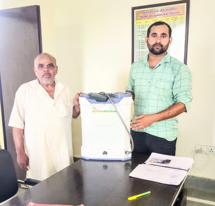 Distribution of mini-kits at the Machhra Agricultural Seed Centre