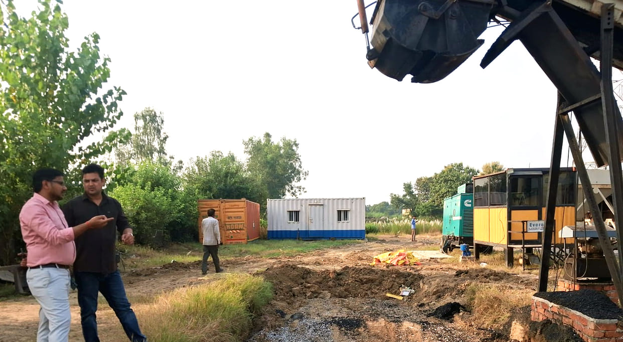 Illegal hot mix plant sealed; action taken following a complaint.