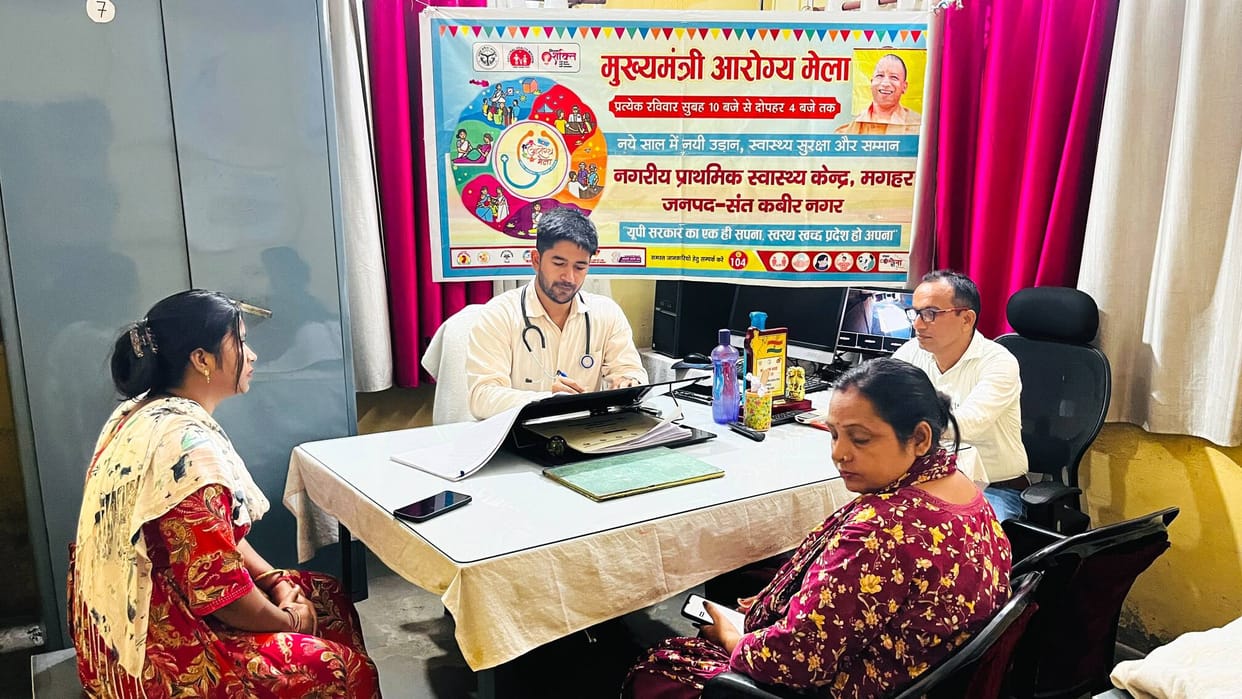 Patients arrived suffering from skin diseases, diabetes, fever, and stomach pain.