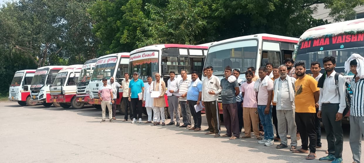 Bus operators went on strike in protest against the new timetable.