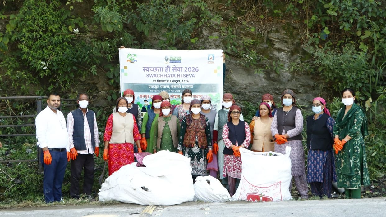 Women in Dattanagar conducted a cleanliness drive
