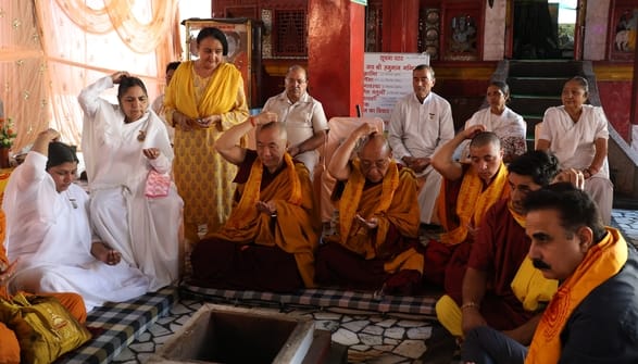Special Havan at Hanuman Temple for the Dalai Lama's Longevity