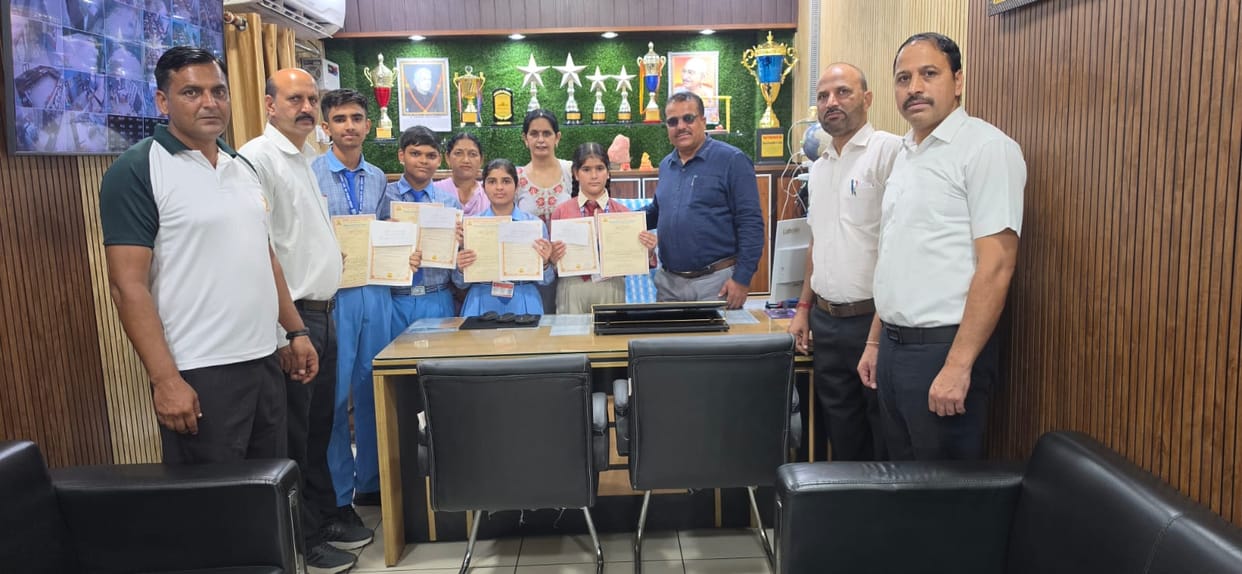 Aryan Public School, Jhiriwala students excel in the Culture Knowledge Examination.