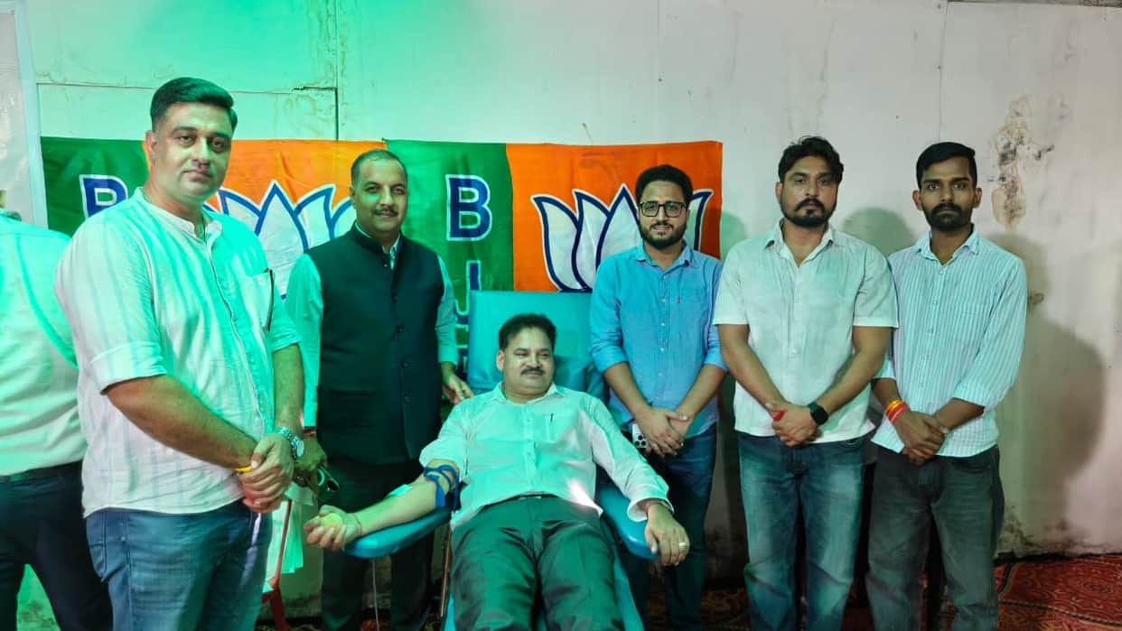 More than 50 volunteers donated blood during the 'Seva Sankalp Abhiyan'.