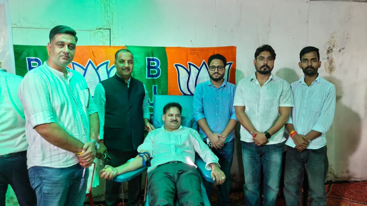 More than 50 volunteers donated blood during the 'Seva Sankalp Abhiyan'.