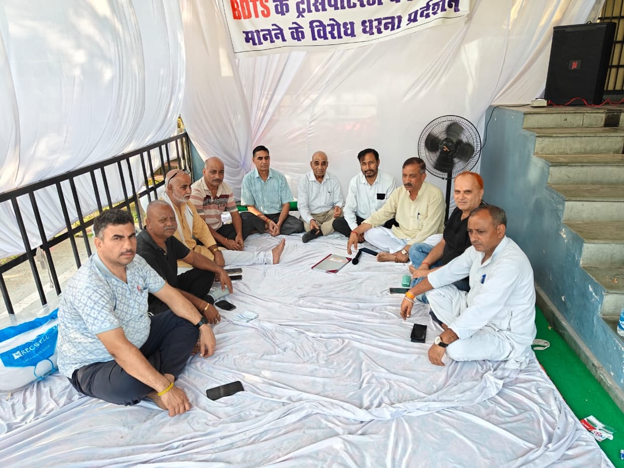 BDTS protest against the shortage of haulage work continues for the fifth day.