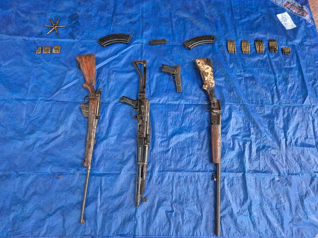 Naxalite dump recovered from the Utla forest in Bhairamgarh